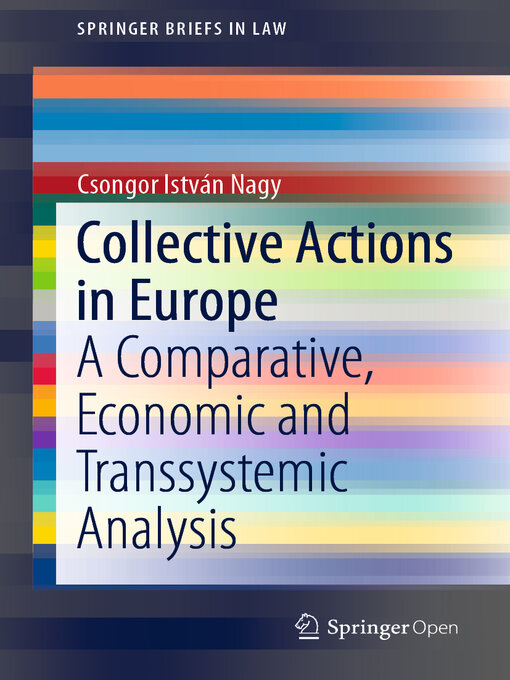 Title details for Collective Actions in Europe by Csongor István Nagy - Available